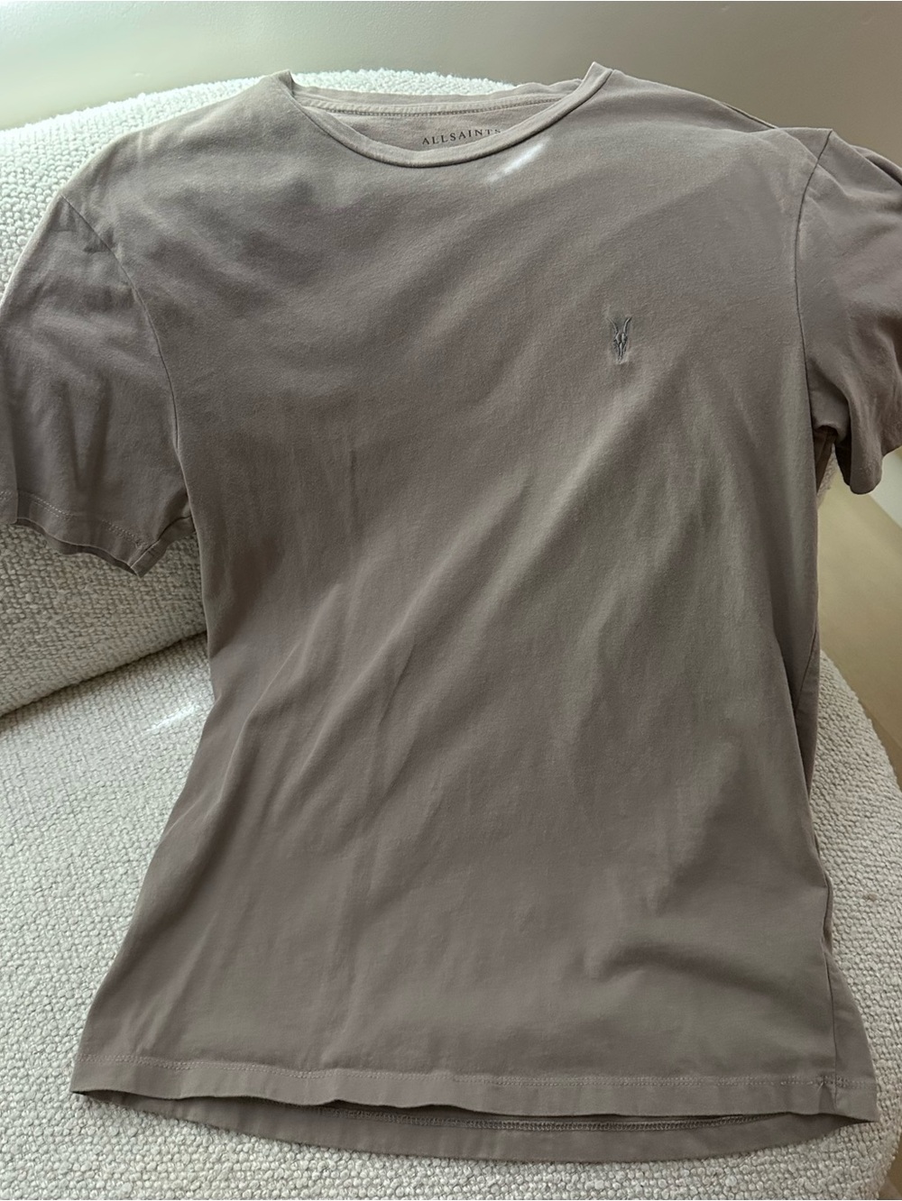 All Saints Men’s Brace Cotton Tee - Brown